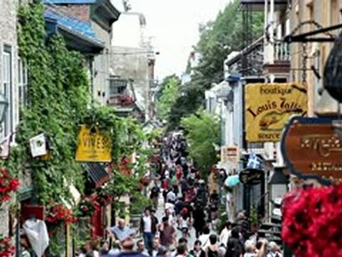 La Rue du Petit-Champlain, Basse Ville de Québec - Canada