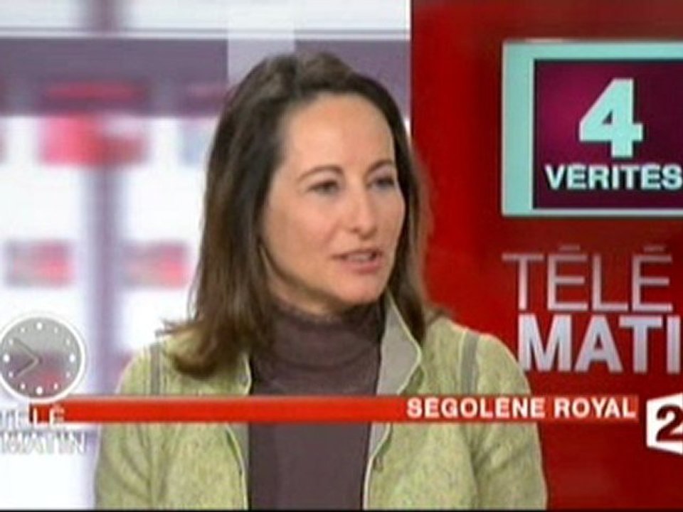 Ségolène Royal invitée des 4 vérités de France 2