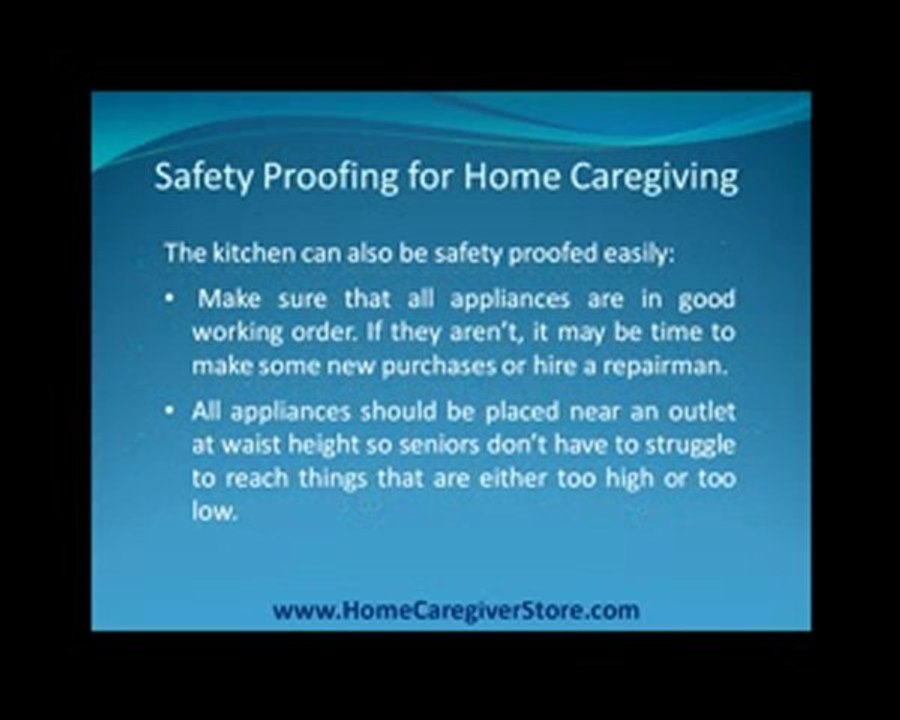 Safety Proofing for Homecargiving
