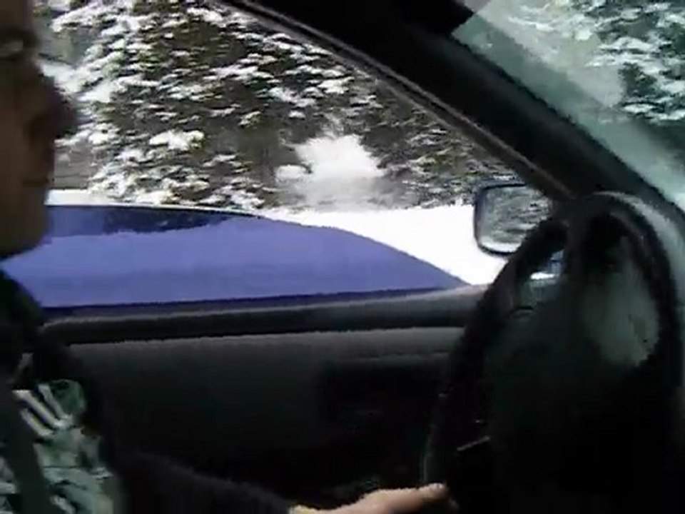 Ben sur le circuit glace à Flaine,décembre 2009,vidéo 1