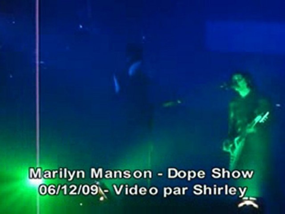 marilyn manson dope show live lille zenith