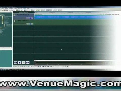 Stage Lighting Software: Timeline Toolbar Function