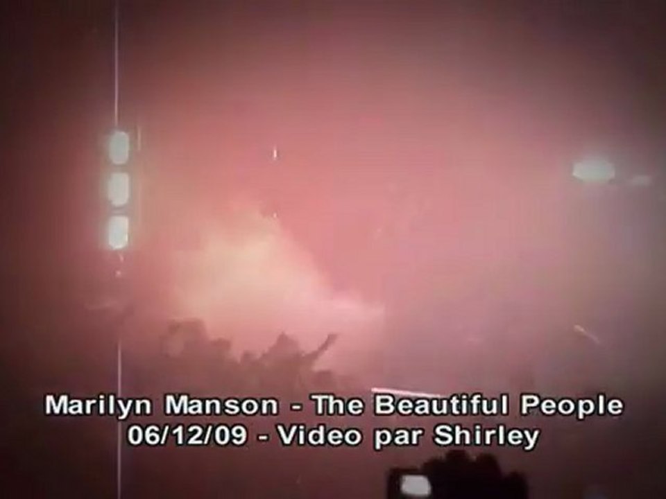 marilyn manson the beautiful people live lille zenith