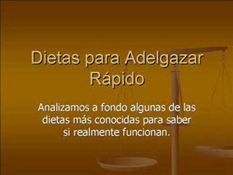 Analizamos Dietas Para Adelgazar Rapido | Perder peso rapido