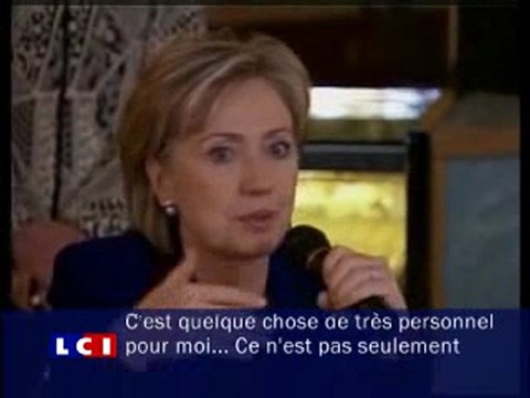 Ce n`est pas facile... Hillary Clinton au bord des larmes