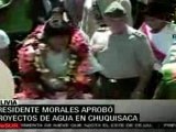 Evo Morales visita Chuquiaca