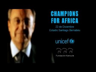 Florentino apoya el Champions for Africa.