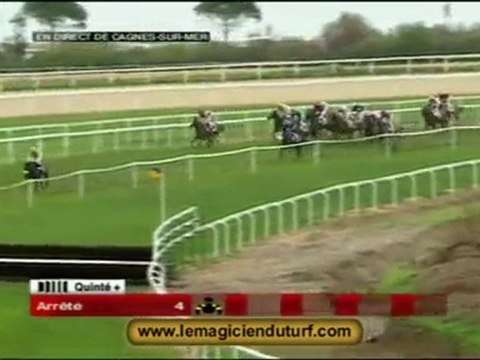 la vidéo des courses CAGNES SUR MER Lundi 21 décembre 2009