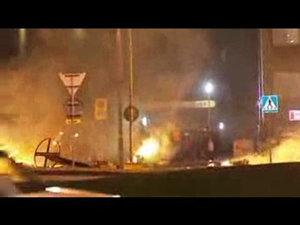 Emeutes à Rosengaard, banlieue de Malmoe, Suède