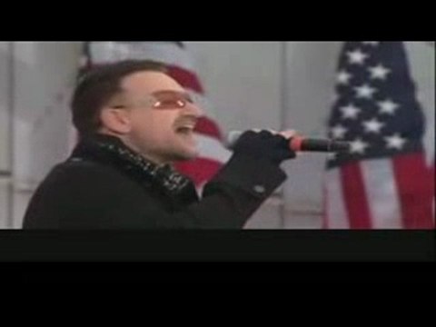 U2 au concert d'investiture d'Obama à Washington