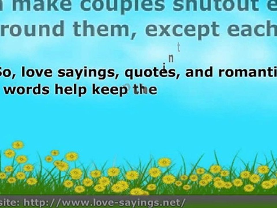 Love Sayings - The Art of Sweet Romantic Talk