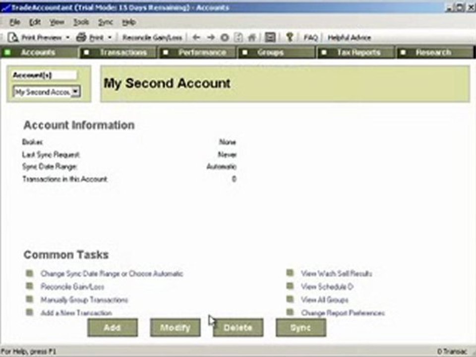 Schedule D Help Quick Start Guide