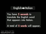 Learn Italian - Italian Video Vocabulary Newbie lesson #13