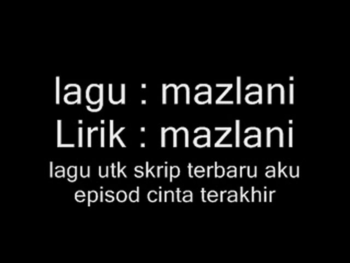 Episod Cinta Terakhir Video Dailymotion