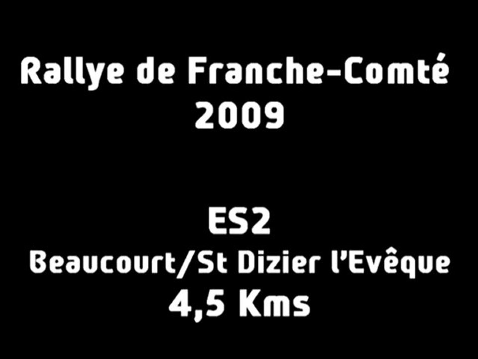 ES2 Rallye de Franche-Comté 2009