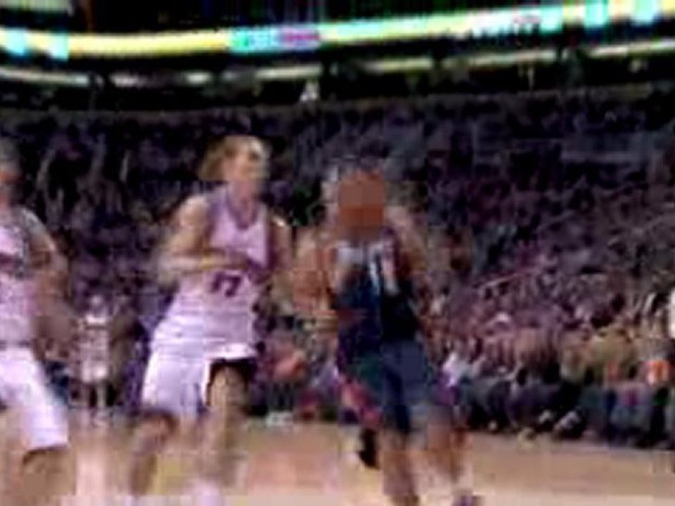 NBA Delonte West picks Grant Hill's pocket and takes it stro