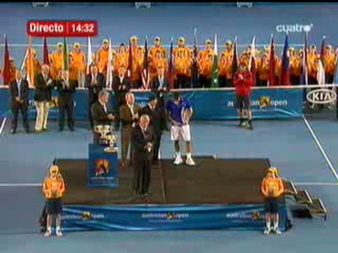 Les larmes de Federer à l'Open d'Australie