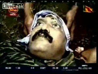 Le cadavre du chef des Tigres montré à la télévision