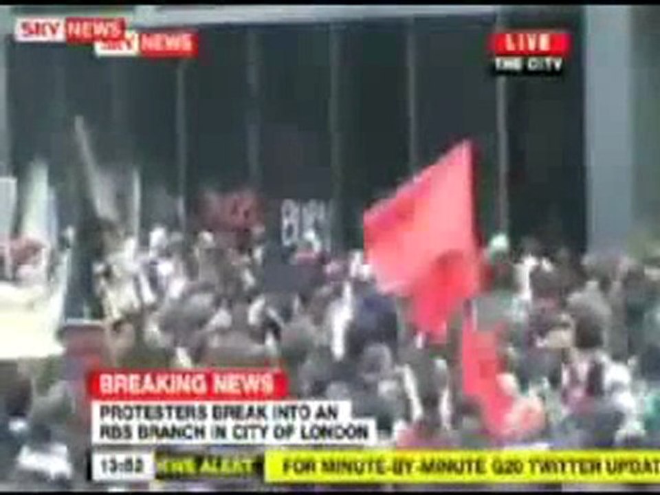 Les violences en marge du G20 de Londres