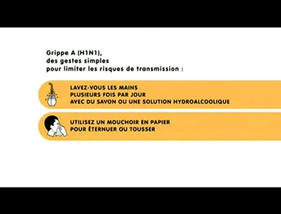 La Campagne d'information concernant l'épidémie de grippe