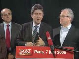 Jean-Luc Mélenchon après les résultats des européennes