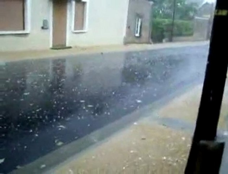 Orage de grêle le 16 juillet au soir