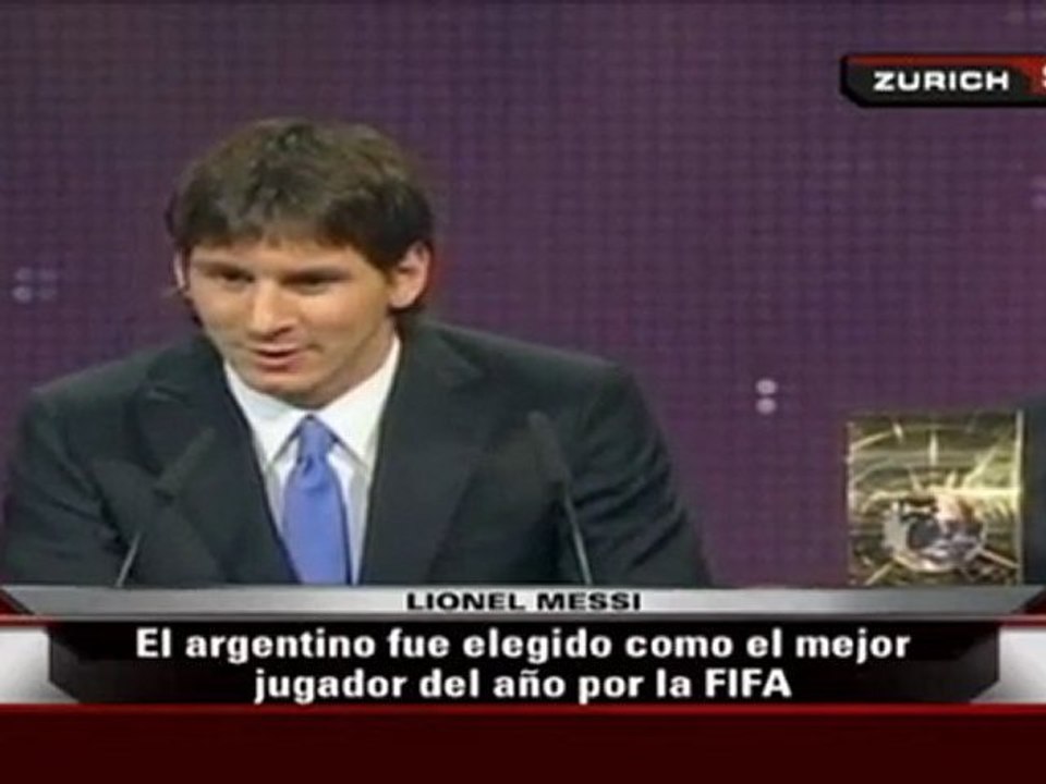 Messi, el mejor del año