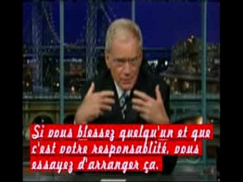 Chantage à la ABC: David Letterman présente ses excuses té