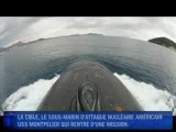 Le sous-marin nucléaire Casabianca en manoeuvre en Méditer