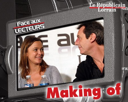 Sandrine Quétier et Jean-Luc Reichmann, côté coulisses