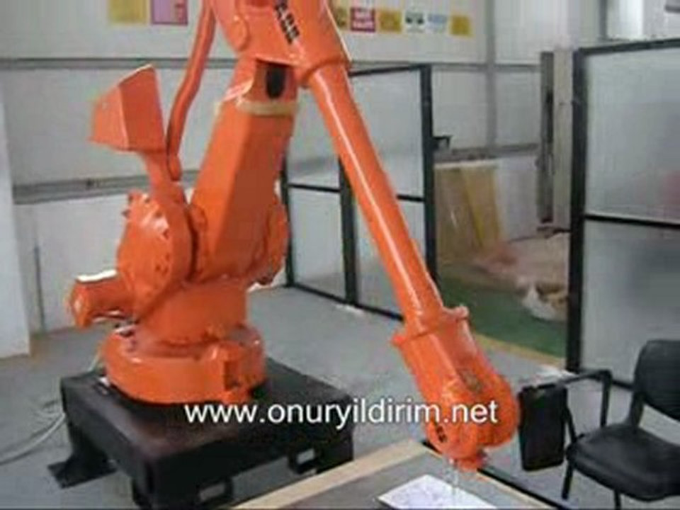 ABB resim çizen robot - ABB robot drawing picture