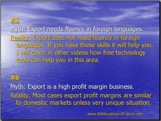 "Myth, Reality, Benefit of Overseas Export Trading Business"