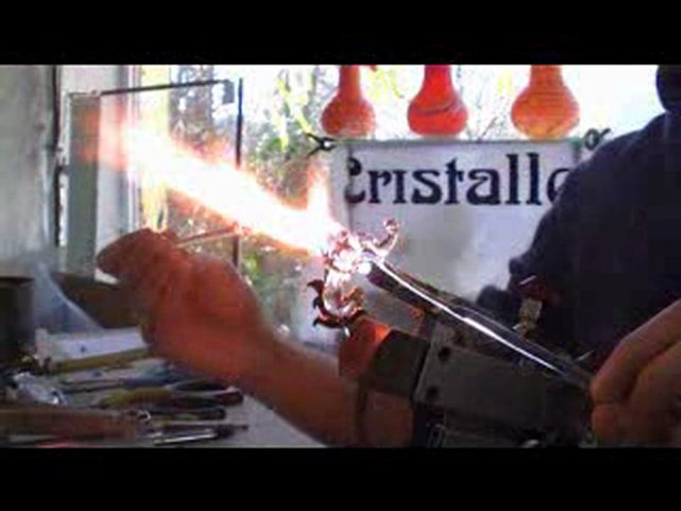 fabrication d'un cheval (filage de verre)