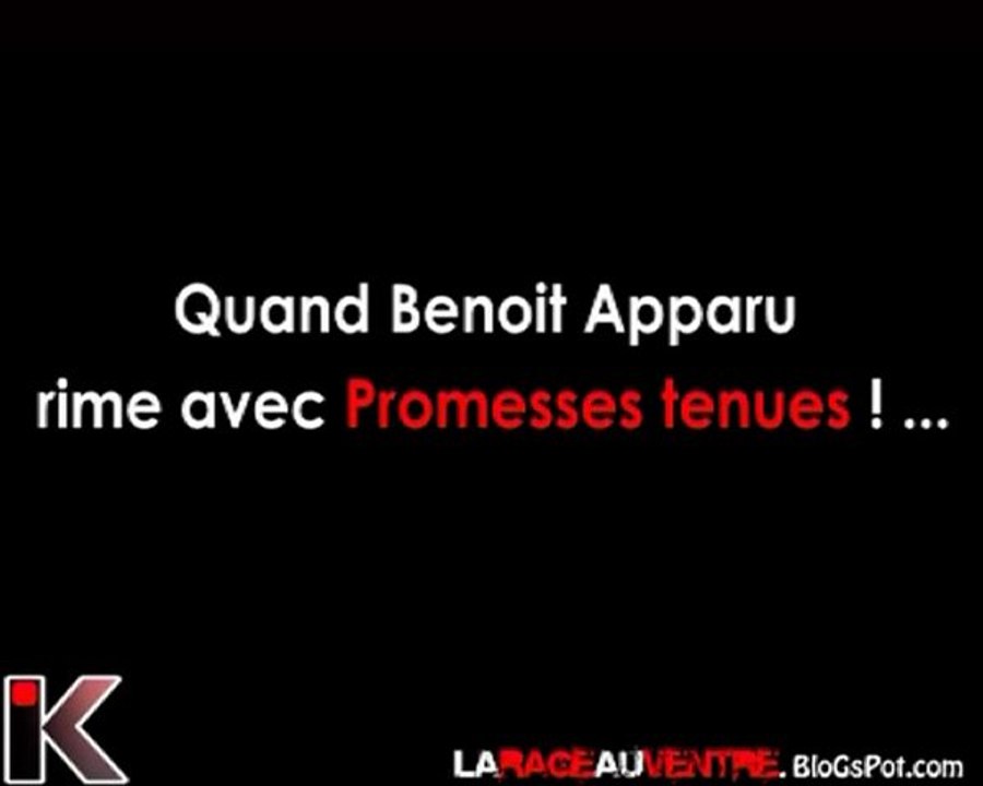 Quand Benoit apparu rime avec Promesses Tenues....