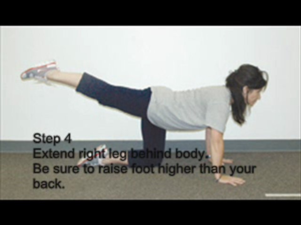 Moms Fitness Tips Blog: Glute Exercise Cow Poise Kick Backs