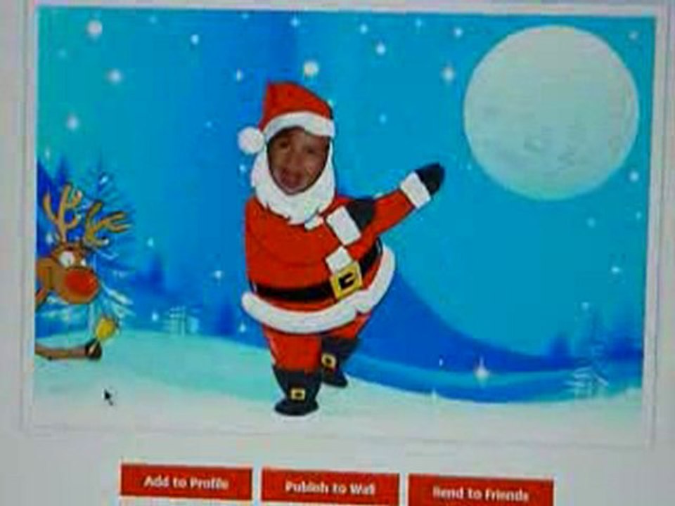 Elora en papa noël....