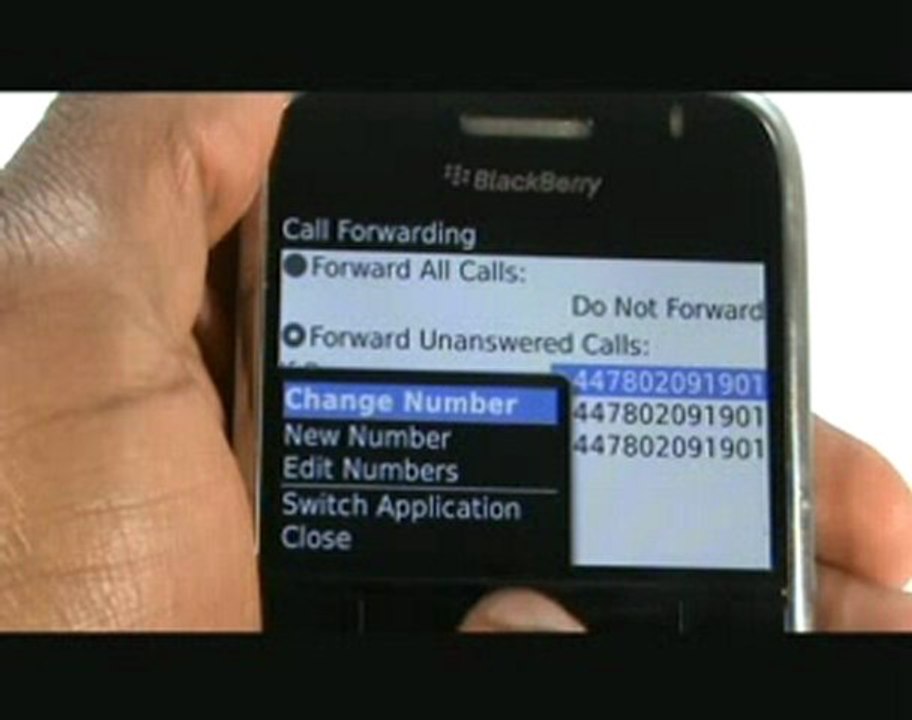 Setup Call Divert on BlackBerry Bold 9000 | The Human Manual
