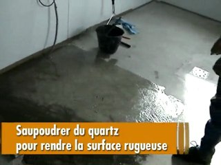 video de pose de resine epoxy , sol antidérapant