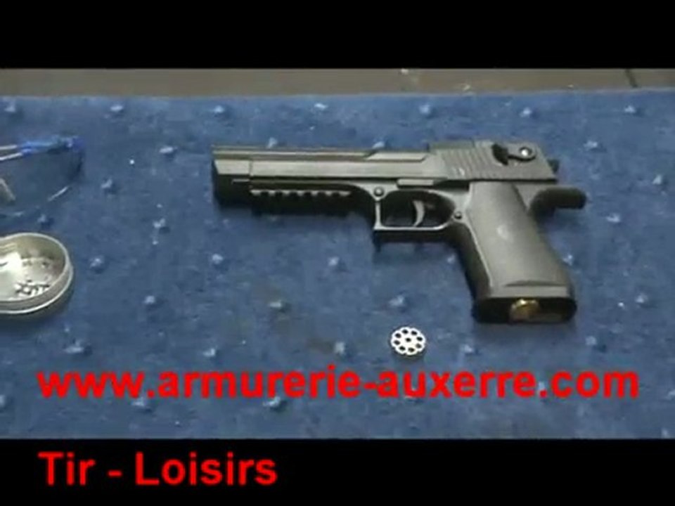 Essai du Desert Eagle Umarex pistolet a plomb Co2
