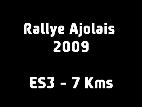 ES3 Rallye Ajolais 2009