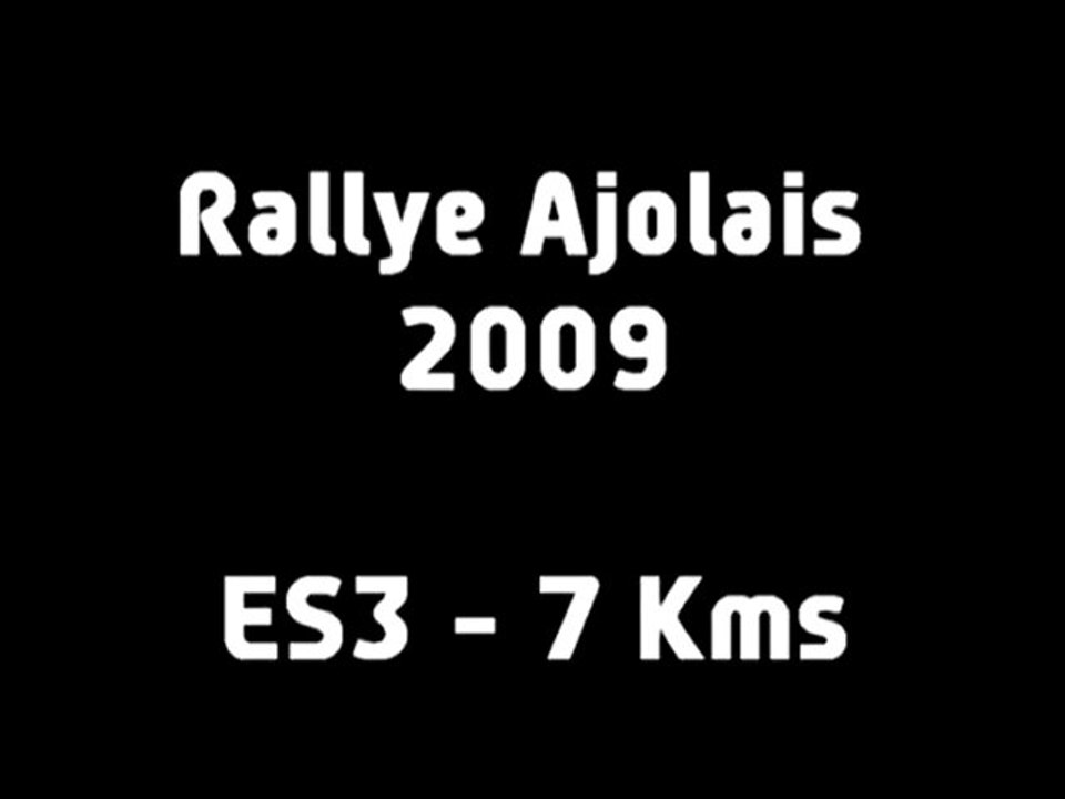ES3 Rallye Ajolais 2009