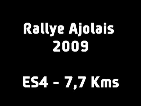 ES4 Rallye Ajolais 2009