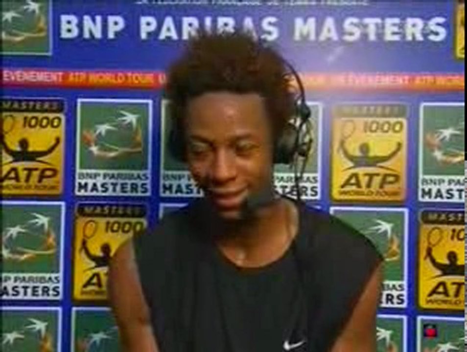 Interview Monfils in Bercy