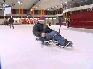 La patinoire accessible aux personnes handicapées