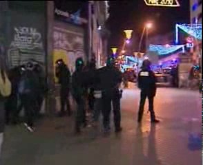 Incidentes en Canaletas tras el triunfo del Barça