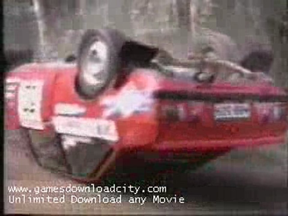 Rally car crash