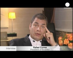 Rafael Correa, président de l'Equateur