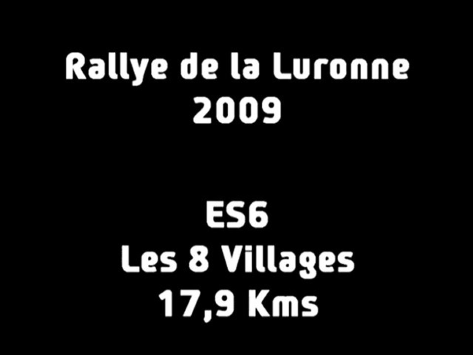 ES6 Rallye de la Luronne 2009