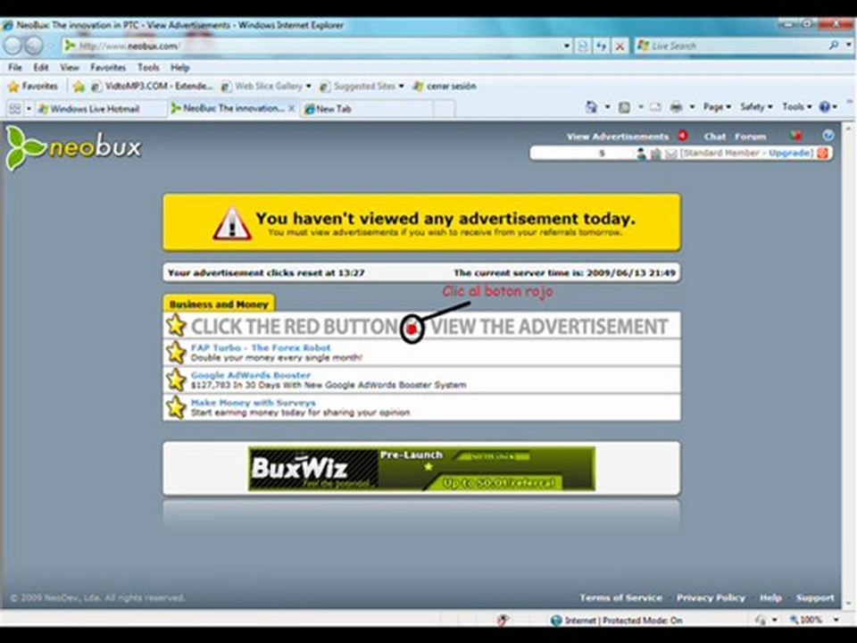 neobux tutorial gana dinero (loquendo)