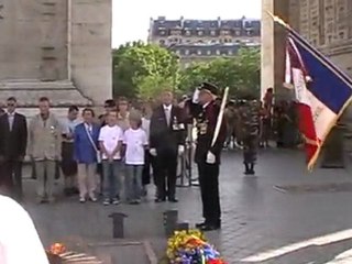 MONTIGNY-LES-VESOUL : RAVIVAGE DE LA FLAMME A PARIS